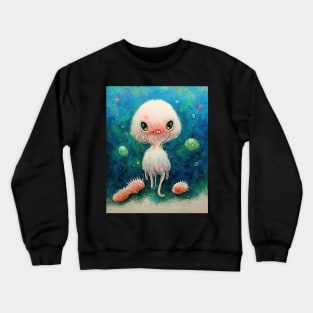 cute sea alien monster Crewneck Sweatshirt